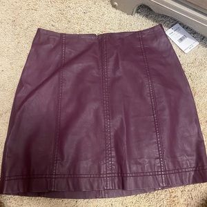 free people leather skirt